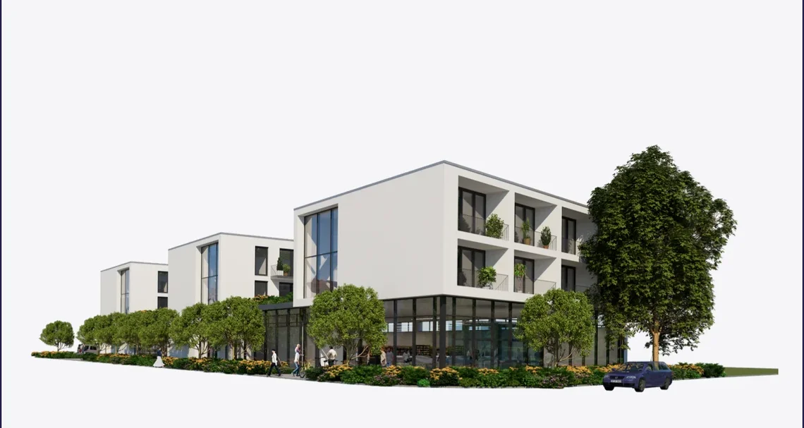 Verkauftes Entwicklungsgrundstück in München-Obermenzing, Visualisierung des möglichen Neubaus, Referenz Kopp Real Estate